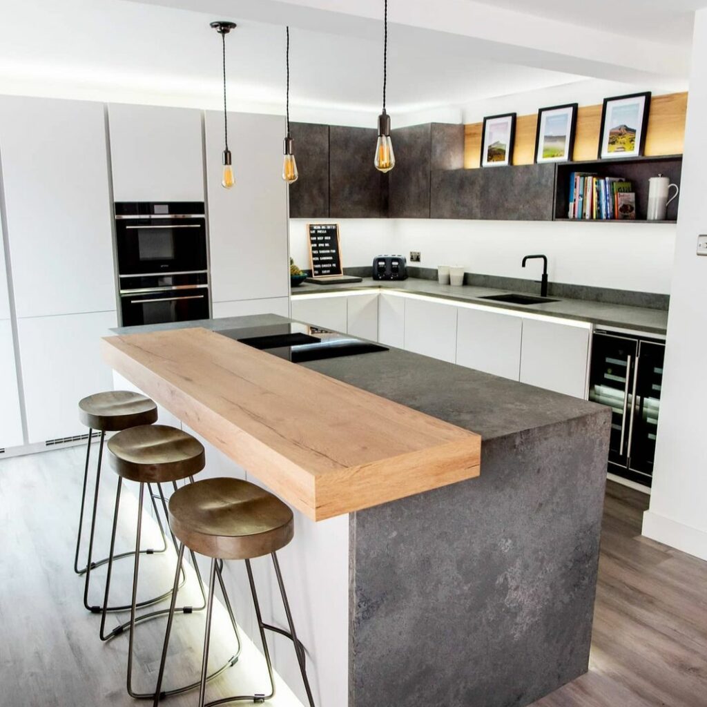 Concrete Quartz as Kitchen Worktop